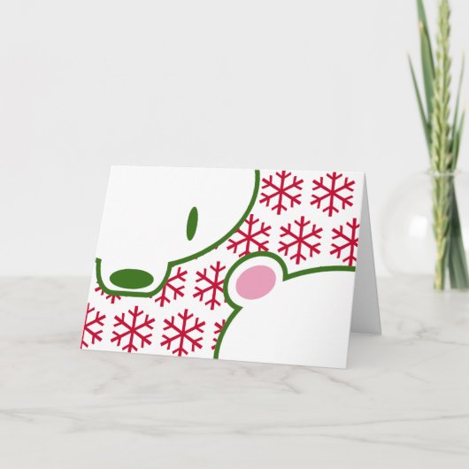 Kuma-chan Holiday Feestdagen Kaart (Voorkant)