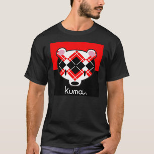 Kuma-chan zwarte n' rode argyle t-shirt