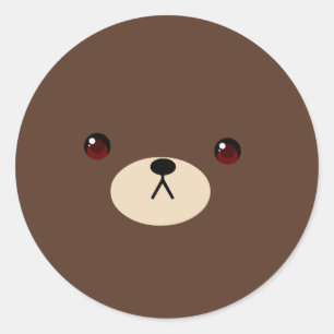 kuma-stickers ronde sticker