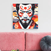 Kumadori Kabuki 5 Canvas Afdruk (Insitu (Woonkamer))