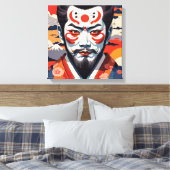 Kumadori Kabuki 5 Canvas Afdruk (Insitu (Slaapkamer))