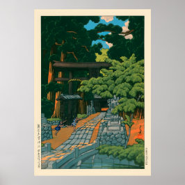 Kumagai Dairaidou heiligdom door Kawase Hasui Poster