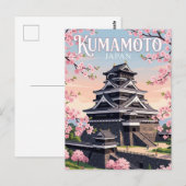 Kumamoto Kasteel Japan Briefkaart (Voorkant / Achterkant)