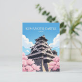 Kumamoto Kasteel Japan Briefkaart (Staand voorkant)