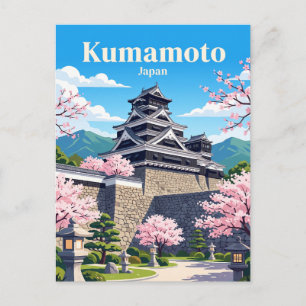 Kumamoto Kasteel Japan Briefkaart