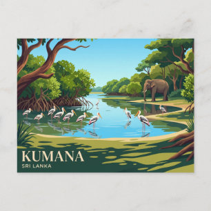 Kumana Nationaal Park Sri Lanka Briefkaart