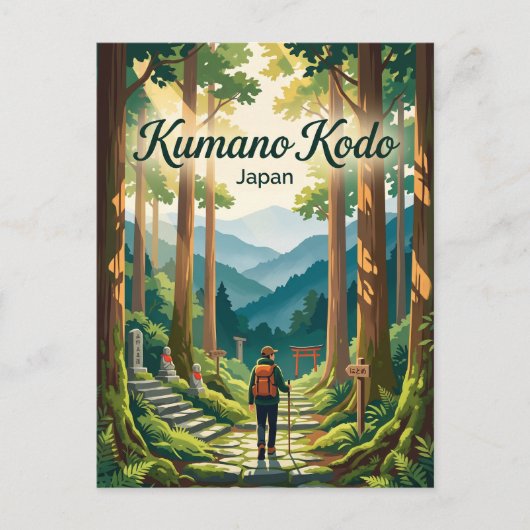 Kumano Kodo Japan Briefkaart (Voorkant)