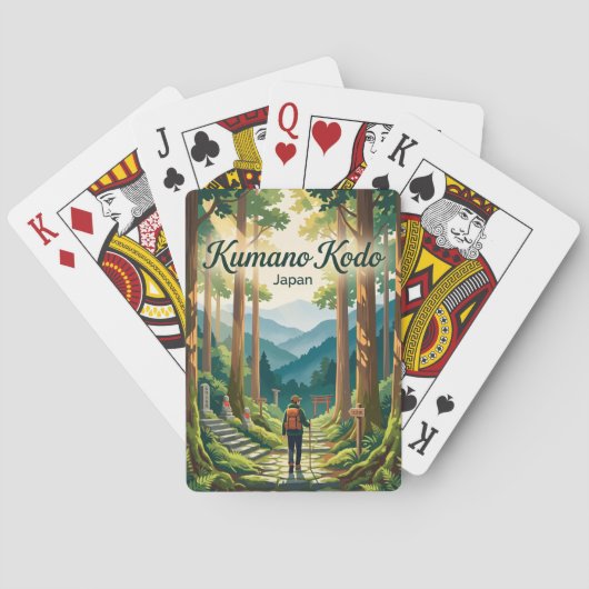 Kumano Kodo Japan Pokerkaarten (Achterkant)