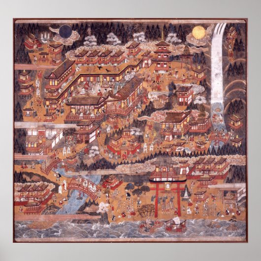 Kumano Nachi Mandala Poster (Voorkant)