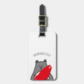 kumapen hokkaido bagagelabel (Voorkant verticaal)