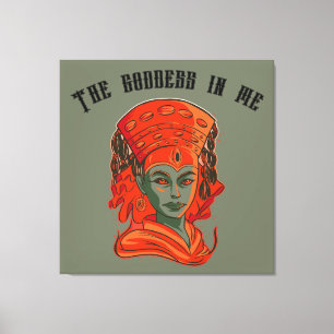 Kumari - De godin in mij Canvas Afdruk