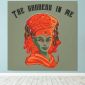 Kumari - De godin in mij Canvas Afdruk (Insitu (Houten vloer))