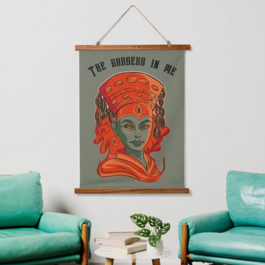 Kumari - De godin in mij Hangend Wandkleed (Woonkamer)