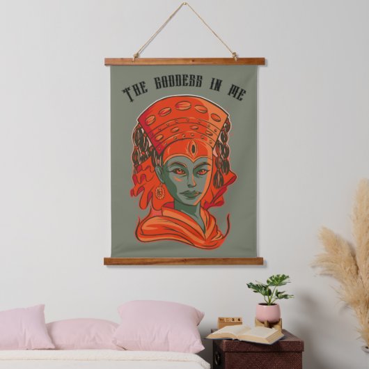 Kumari - De godin in mij Hangend Wandkleed (Slaapkamer)