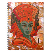 Kumari, vrouwengezicht notitieboek (Voorkant)