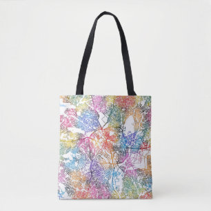 Kumasi Ghana Stadkaart Tote Bag