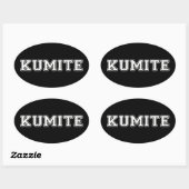 Kumite Ovale Sticker (Vel)