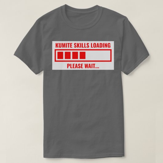 Kumite skills loading Karate Red T-shirt (Design voorkant)