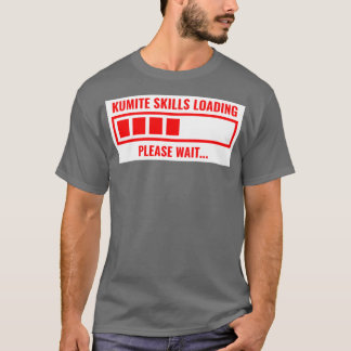 Kumite skills loading Karate Red T-shirt