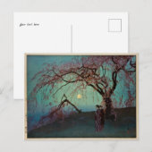 Kumoi Cherry Trees 1920 Japanse houtblokafdruk Briefkaart (Voorkant / Achterkant)