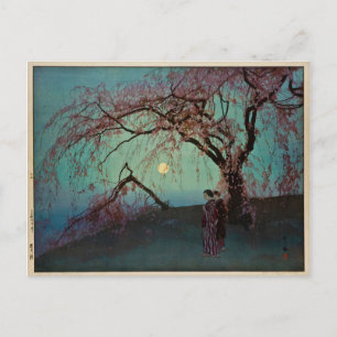 Kumoi Cherry Trees 1920 Japanse houtblokafdruk Briefkaart