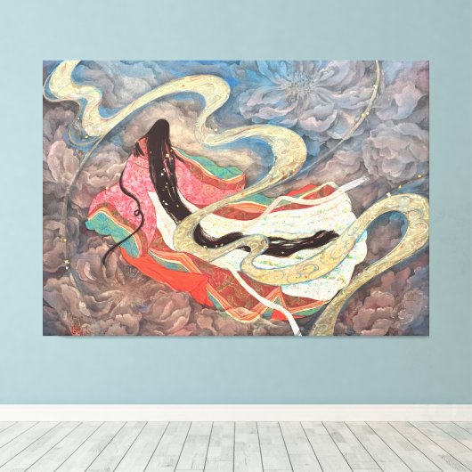 Kumoi-ji: Celestial Journey of the Heian Princess Canvas Afdruk (Insitu (Houten vloer))