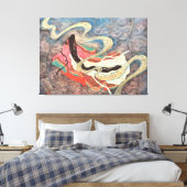  Kumoi-ji: Celestial Journey of the Heian Princess Canvas Afdruk (Insitu (Slaapkamer))