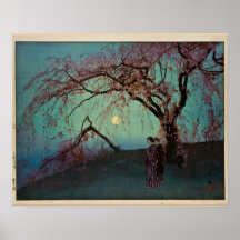 Kumoi Kersenbomen 1920 Japanse houtsnede