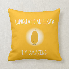 Kumquat Cute Fruit Positive Oranje Pillow Kussen