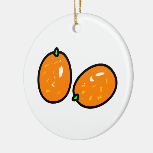 Kumquat Keramisch Ornament (Links)