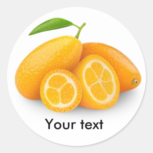 Kumquats Ronde Sticker (Voorkant)