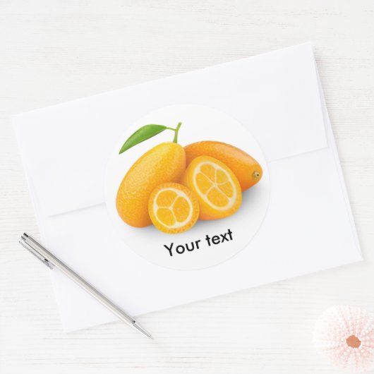 Kumquats Ronde Sticker (Envelop)