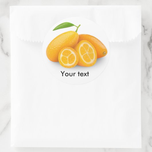 Kumquats Ronde Sticker (Tas)