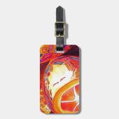 Kumquats sinaasappel citrus waterverf vruchtenkuns bagagelabel (Voorkant verticaal)