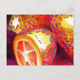 Kumquats sinaasappel citrus waterverf vruchtenkuns briefkaart