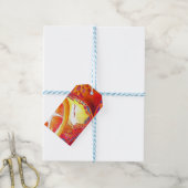 Kumquats sinaasappel citrus waterverf vruchtenkuns cadeaulabel (Met Touw)