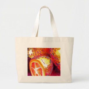 Kumquats sinaasappel citrus waterverf vruchtenkuns grote tote bag