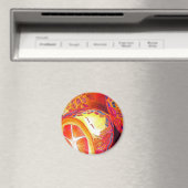 Kumquats sinaasappel citrus waterverf vruchtenkuns magneet (Insitu (Vaatwasser))