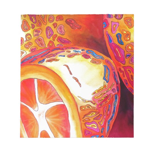 Kumquats sinaasappel citrus waterverf vruchtenkuns notitieblok (Voorkant)