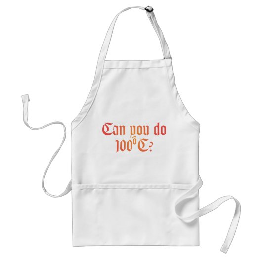 Kun Je 100ºC Apron 1 Standaard Schort (Voorkant)