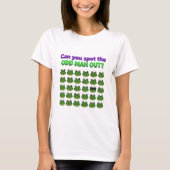Kun je de buitenstaander spotten funny T-Shirt (Voorkant)