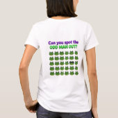 Kun je de buitenstaander spotten funny T-Shirt (Achterkant)