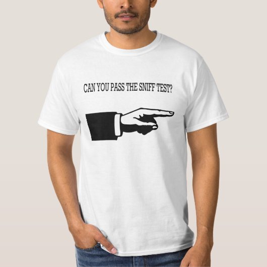 Kun je de snuffeltest doorstaan? t-shirt (Voorkant)