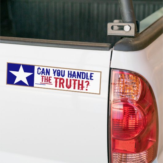 Kun je de waarheid aanpakken? bumpersticker (Op Truck)