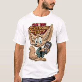 Kun je die grappige Fennek Vos Borduurwerk screens T-shirt