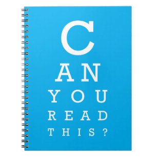 Kun je dit lezen? notitieboek