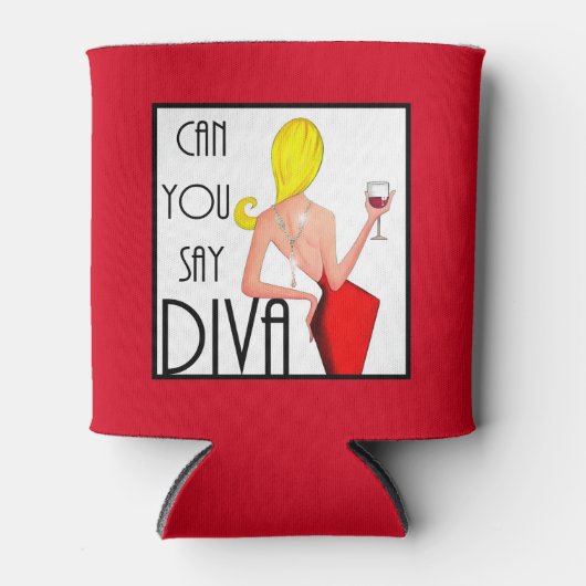 "Kun je DIVA noemen?" Blikjeskoeler (Voorkant)