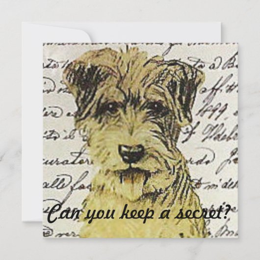Kun je een geheim bewaren? kaart (Voorkant)