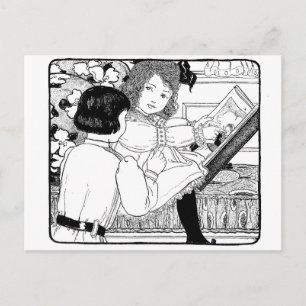 Kun je het boek lezen? briefkaart