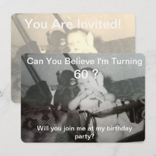 Kun je het geloven dat je 60 wordt Uitnodiging voo